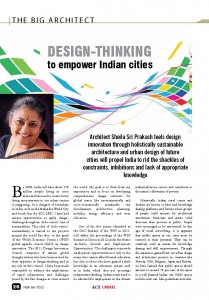 THE BIG ARCHITECT (Design - Thinking to empower Indian cities )