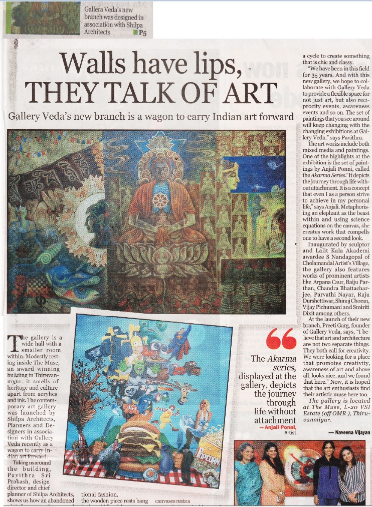 New Indian Express: A WAGON TO BRING ART FORWARD