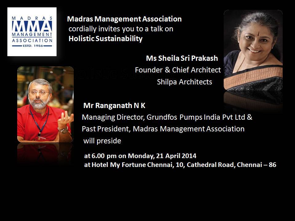 Madras Management Association (MMA): Sheila Sri Prakash