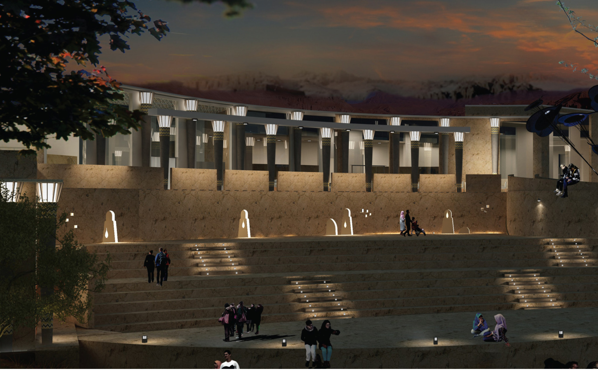 Shilpa Architects - Bamiyan Cultural Center Exterior View