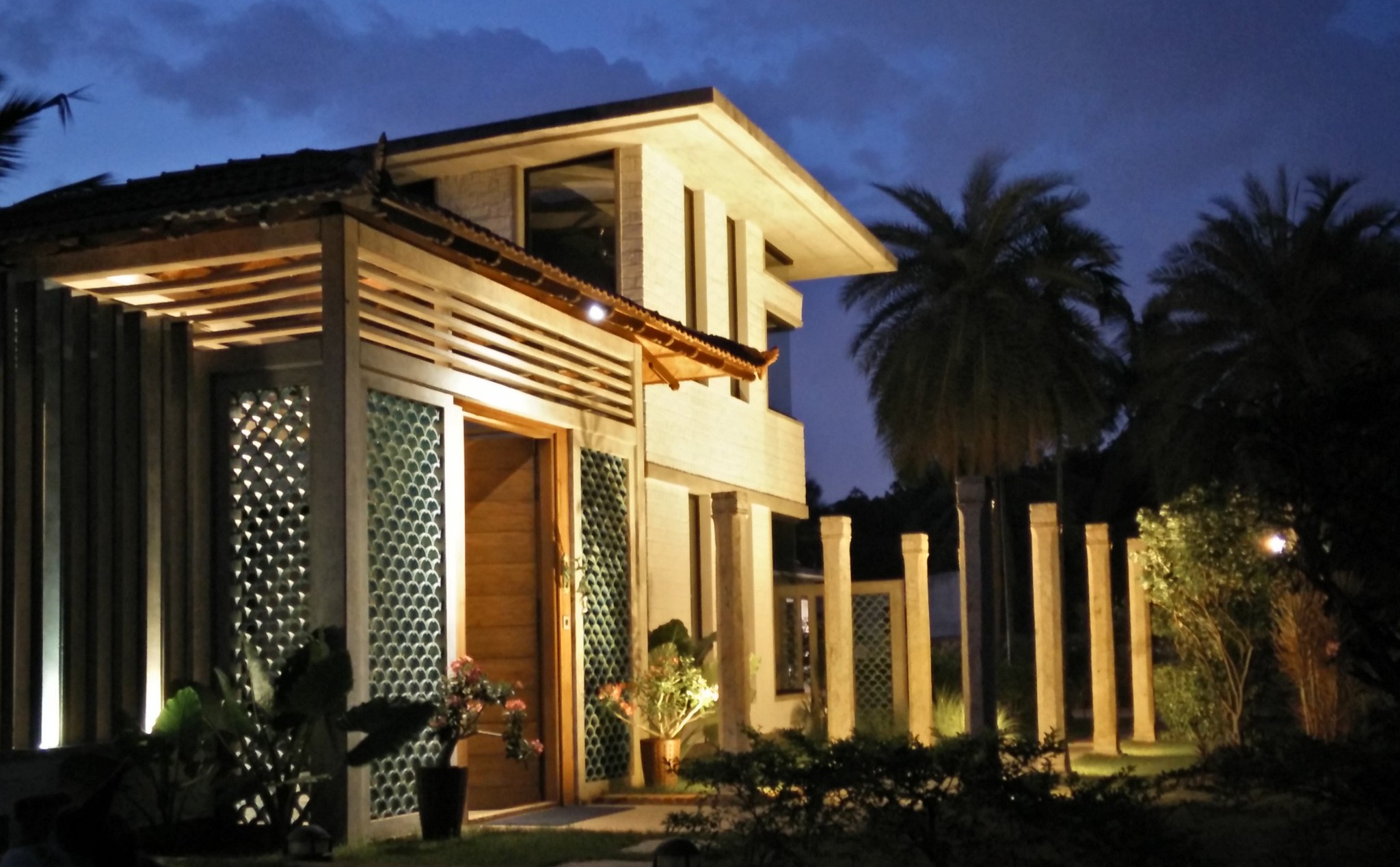 Shilpa Architects - Copper Beach Gardens Night Shot