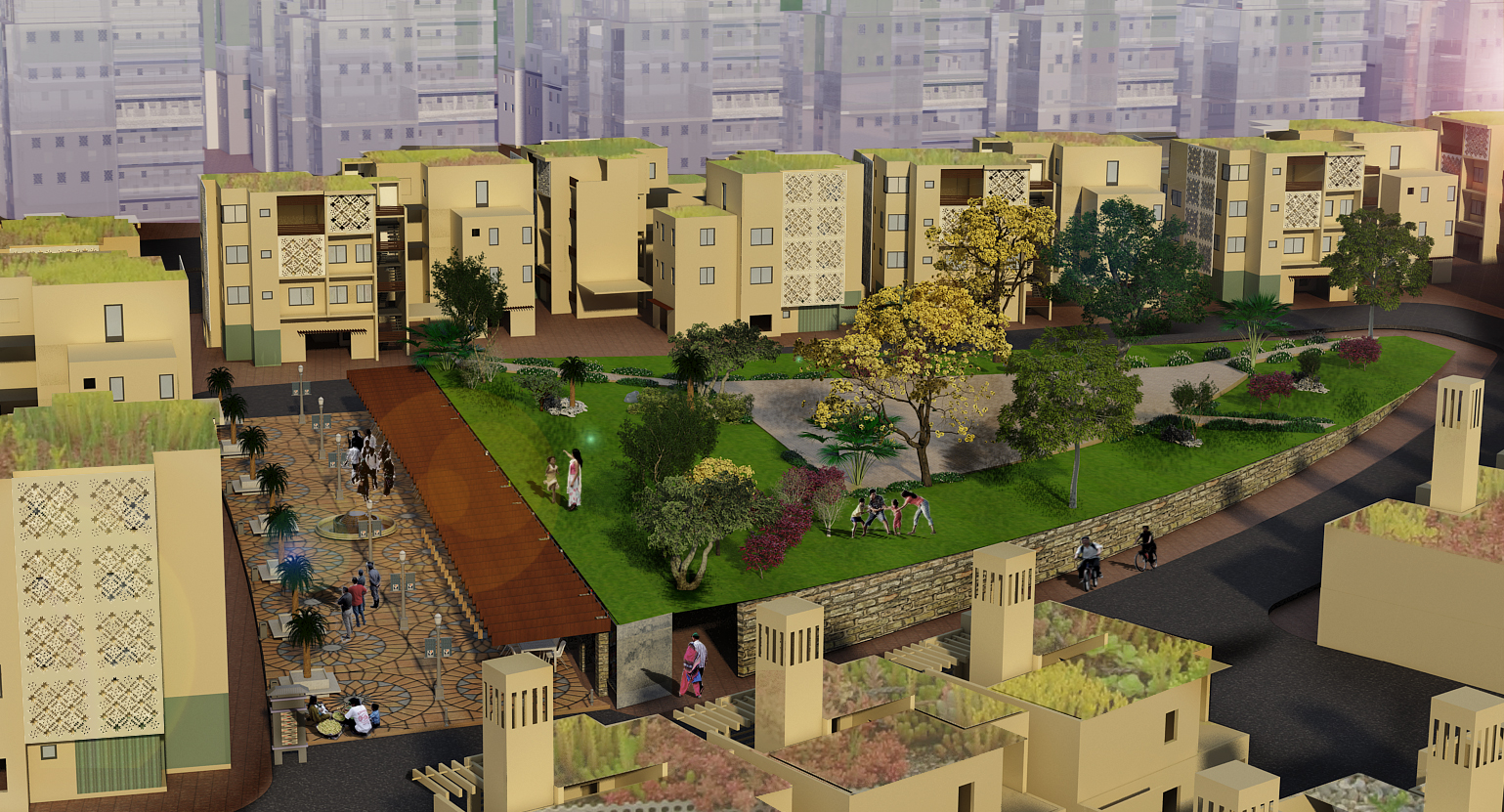 Shilpa Architects Concept Design Master Plan Dubai Town