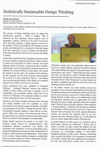 MMA Business Mandate Sheila Sri Prakash Holistically Sustainable Design Thinking Article