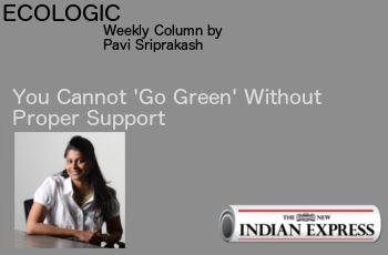 ECOLOGIC: You Cannot ‘Go Green’ Without Support