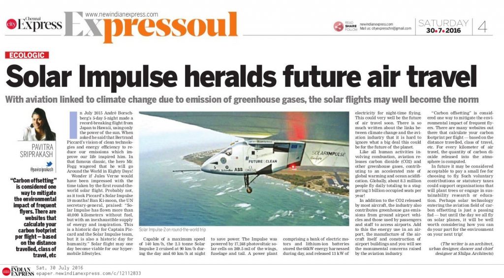 30Jul16 ECOLOGIC Solar Impulse