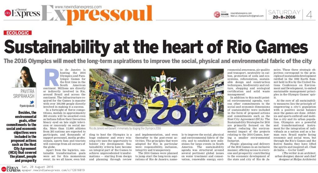 RIO Games Sustainability Management Plan Pavitra Sriprakash 