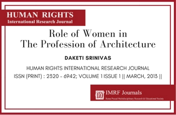 Journal: Role of Women in The Profession of Architecture