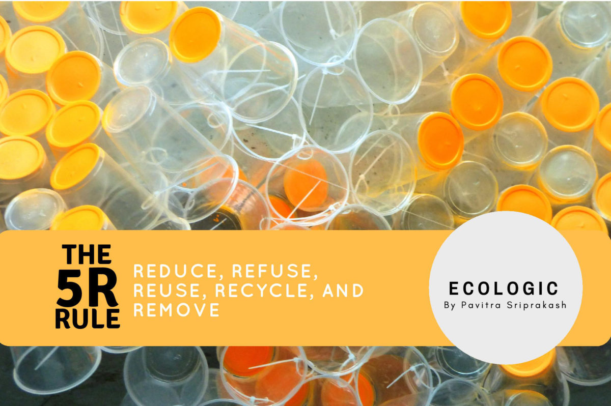 The 5R rule: Reduce, Refuse, Reuse, Recycle, and Remove