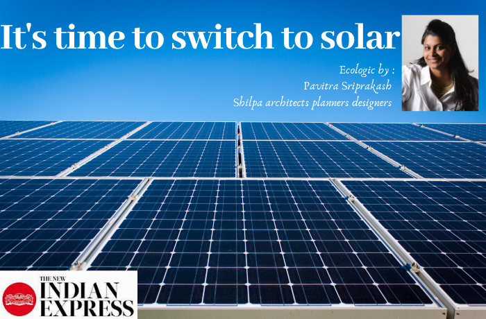 ECOLOGIC : It’s time to switch to solar
